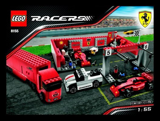 Bauanleitungen LEGO - 8155 - Ferrari F1 Pit: Page 1