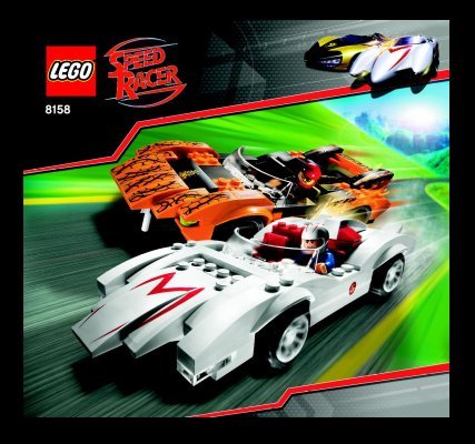 Bauanleitungen LEGO - 8158 - Speed Racer & Snake Oiler: Page 1