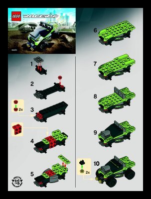 Bauanleitungen LEGO - 8192 - Lime Racer: Page 1