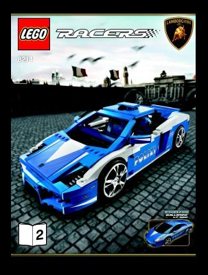 Bauanleitungen LEGO - 8214 - Gallardo LP 560-4 Polizia: Page 1