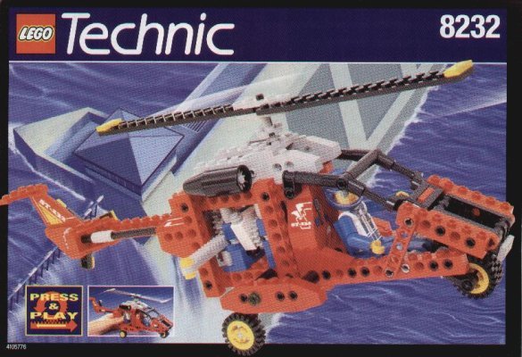 Bauanleitungen LEGO - 8232 - HELICOPTER WITH PRESS AND PLAY: Page 1