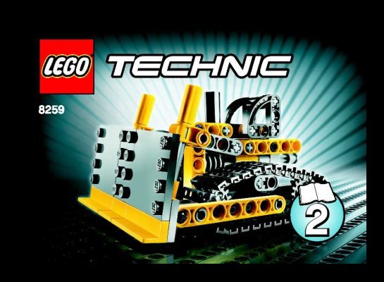 Bauanleitungen LEGO - 8259 - Mini Bulldozer: Page 1