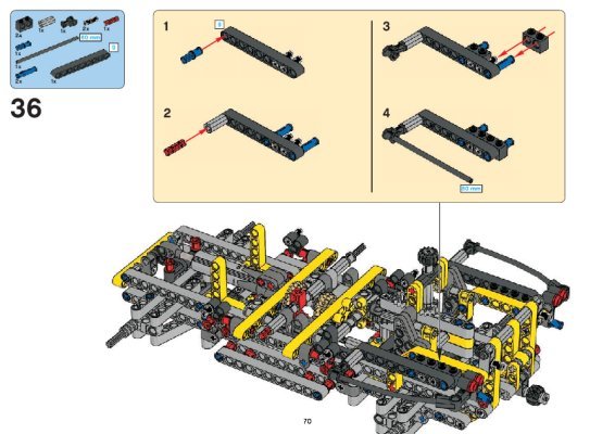 Bauanleitungen LEGO - 8295 - Telescopic Handler: Page 1