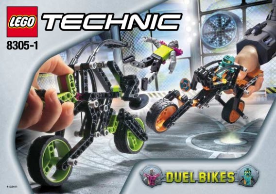 Bauanleitungen LEGO - 8305 - Duel Bikes: Page 1