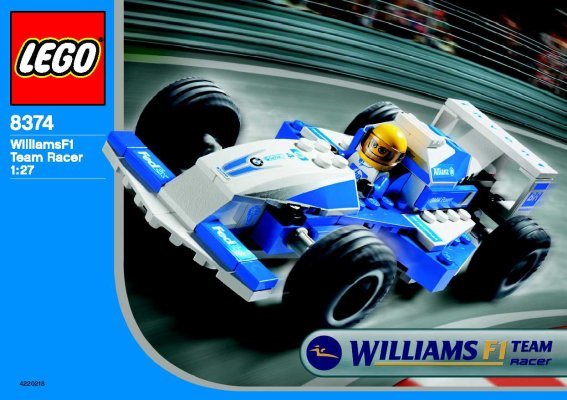 Bauanleitungen LEGO - 8374 - WilliamsF1 Team Racer 1:27: Page 1