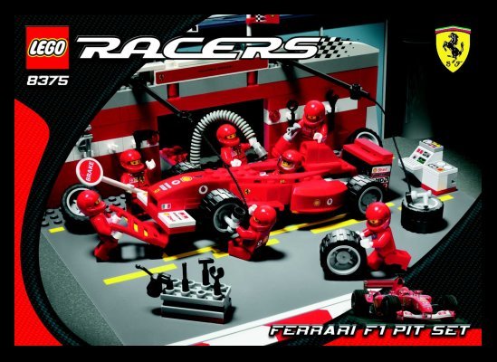 Bauanleitungen LEGO - 8375 - Ferrari F1 Pit Set: Page 1