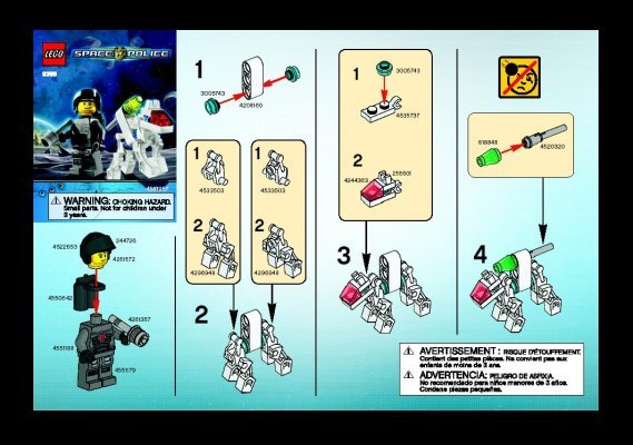 Bauanleitungen LEGO - 8399 - K9-Bot: Page 1