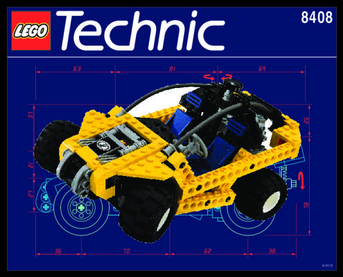 Bauanleitungen LEGO - 8408 - BUGGY: Page 1