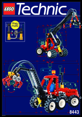 Bauanleitungen LEGO - 8443 - PNEUMATIC FOREST TRACTOR: Page 1