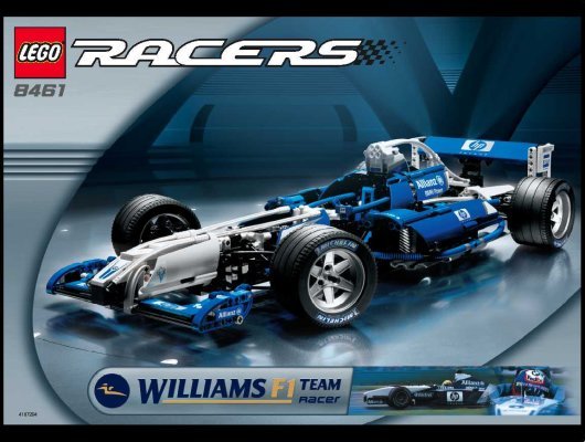 Bauanleitungen LEGO - 8461 - WilliamsF1 Team Racer: Page 1