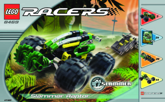 Bauanleitungen LEGO - 8469 - Slammer Raptor: Page 1