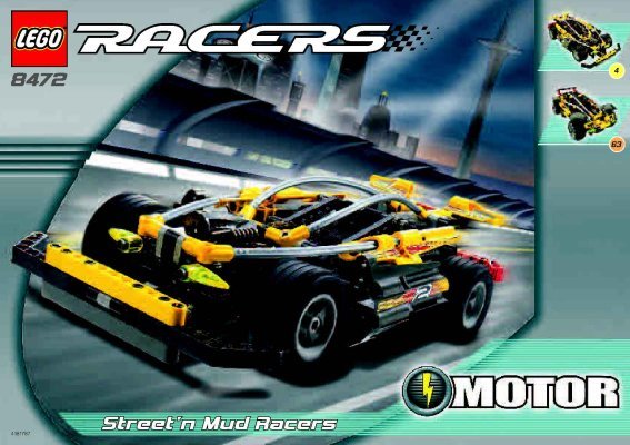 Bauanleitungen LEGO - 8472 - Street 'n' Mud Racer: Page 1