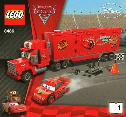 Bauanleitungen LEGO - 8486 - Mack's Team Truck: Page 1