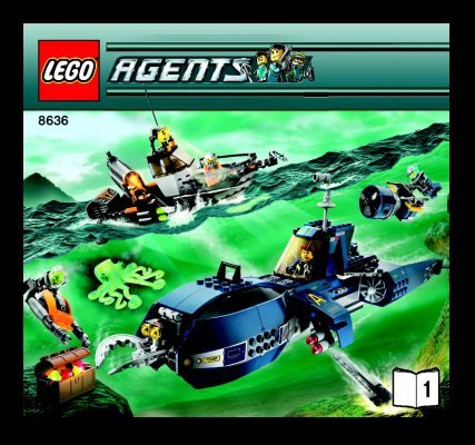 Bauanleitungen LEGO - 8636 - Deep Sea Quest: Page 1