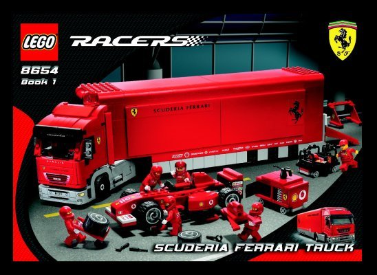 Bauanleitungen LEGO - 8654 - Ferrari F1 Team Truck: Page 1