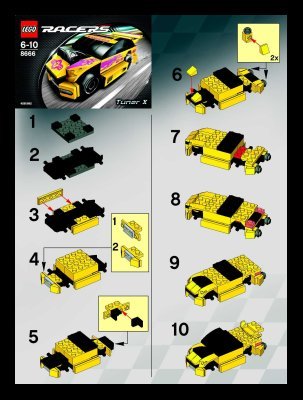 Bauanleitungen LEGO - 8666 - TunerX: Page 1