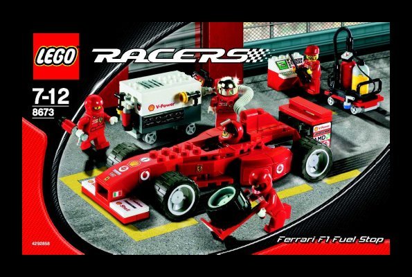 Bauanleitungen LEGO - 8673 - Ferrari F1 Fuel Stop: Page 1