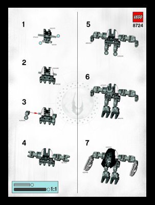 Bauanleitungen LEGO - 8724 - Garan: Page 1