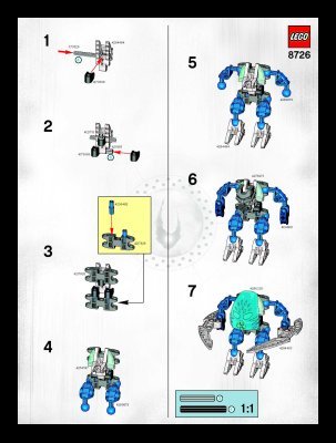 Bauanleitungen LEGO - 8726 - Dalu: Page 1