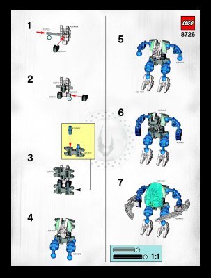 Bauanleitungen LEGO - 8726 - Dalu: Page 1