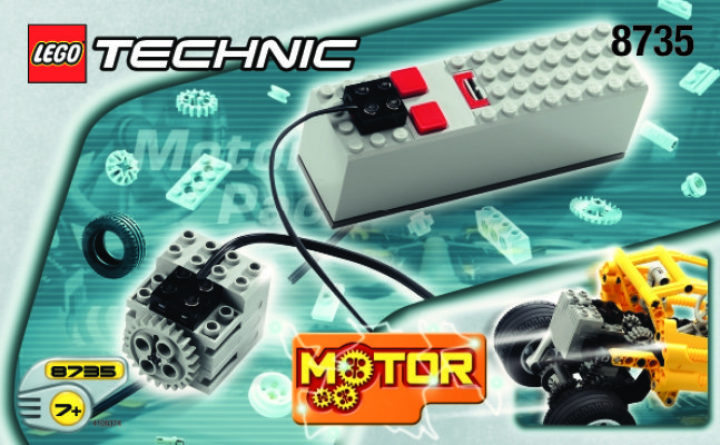 Bauanleitungen LEGO - 8735 - Motor Set, 9 volt: Page 1