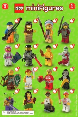 Bauanleitungen LEGO - Minifiguren - 8803 - LEGO® Minifigures, Series 3: Page 1