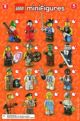 Bauanleitungen LEGO - Minifiguren - 8804 - LEGO® Minifigures, Series 4: Page 1