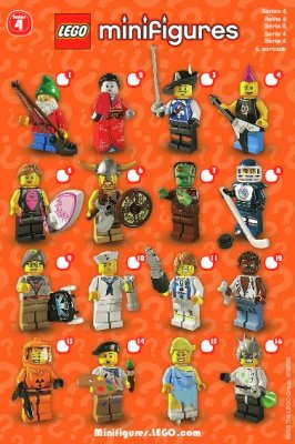 Bauanleitungen LEGO - Minifiguren - 8804 - LEGO® Minifigures, Series 4: Page 1