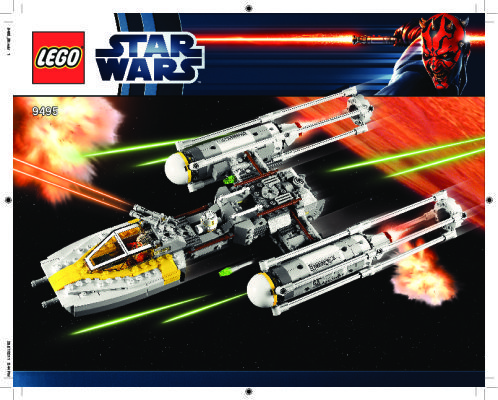 Bauanleitungen LEGO - 9495 - Gold Leader's Y-wing Starfighter™: Page 1