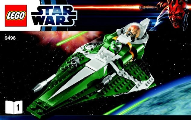 Bauanleitungen LEGO - 9498 - Saesee Tiin's Jedi Starfighter™: Page 1