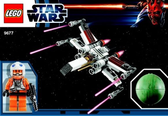 Bauanleitungen LEGO - 9677 - X-wing Starfighter™ & Yavin 4™: Page 1