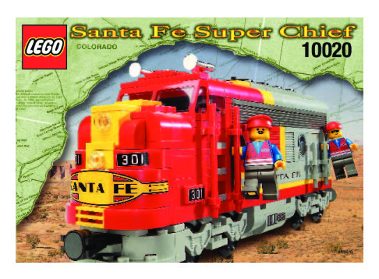 Bauanleitungen LEGO - 10020 - Santa Fe Locomotive: Page 1