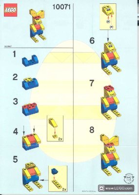 Bauanleitungen LEGO - 10071 - Bunny: Page 1