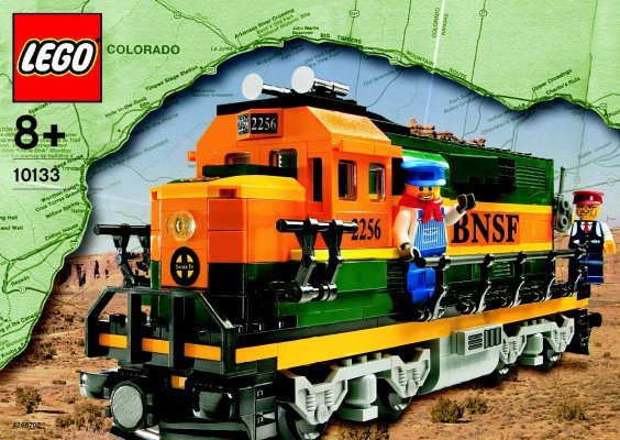 Bauanleitungen LEGO - 10133 - Burlington Northern Santa Fe Locomotive: Page 1