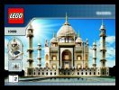 Bauanleitungen LEGO - 10189 - Build the breathtaking Taj Mahal!: Page 1