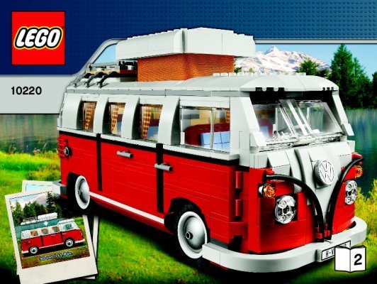 Bauanleitungen LEGO - 10220 - Volkswagen T1 Campingbus: Page 1