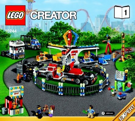 Bauanleitungen LEGO - Creator - 10244 - Jahrmarkt-Fahrgeschäft: Page 1