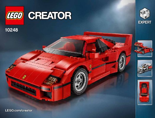 Bauanleitungen LEGO - Creator - 10248 - Ferrari F40: Page 1