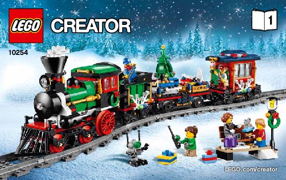 Bauanleitungen LEGO - Creator Expert - 10254 - Festlicher Weihnachtszug: Page 1