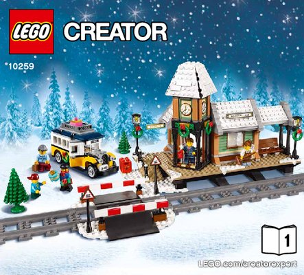 Bauanleitungen LEGO - Creator Expert - 10259 - Winterlicher Bahnhof: Page 1