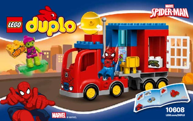 Bauanleitungen LEGO - DUPLO - 10608 - Spider-Man – Spider-Truck-Abenteuer: Page 1