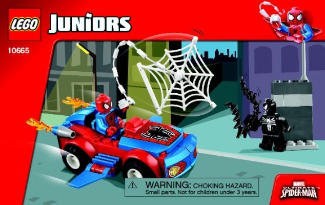 Bauanleitungen LEGO - Juniors - 10665 - Spider-Man™: Spider-Car Verfolgung: Page 1