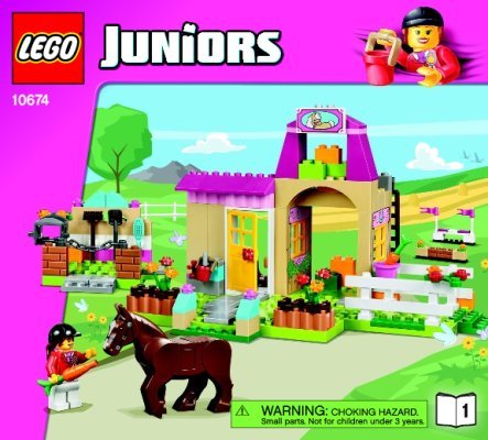 Bauanleitungen LEGO - Juniors - 10674 - Große Steinebox Mädchen Ponyhof: Page 1