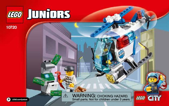 Bauanleitungen LEGO - Juniors - 10720 - Verfolgung mit dem Polizeihelikopter: Page 1