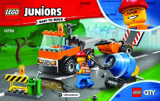 Bauanleitungen LEGO - 10750 - Road Repair Truck: Page 1