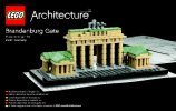 Bauanleitungen LEGO - Architecture - 21011 - Brandenburger Tor: Page 1