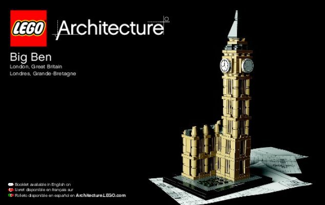 Bauanleitungen LEGO - Architecture - 21013 - Big Ben: Page 1