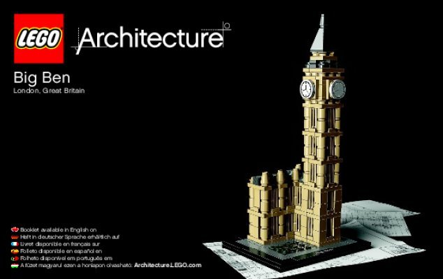 Bauanleitungen LEGO - Architecture - 21013 - Big Ben: Page 1