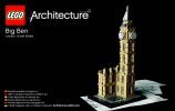 Bauanleitungen LEGO - Architecture - 21013 - Big Ben: Page 1