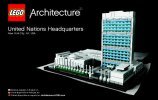 Bauanleitungen LEGO - Architecture - 21018 - UN-Hauptquartier: Page 1